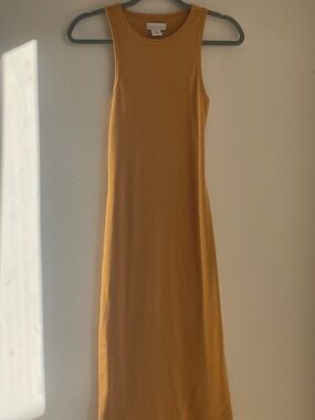 House of Harlow 1960 Sleeveless Mustard Maxi Dress